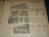 1908 NOVEMBER 8 THE BOSTON HERALD -HARVARD & DARTMOUTH FOOTBALL VICTORS - BH 245