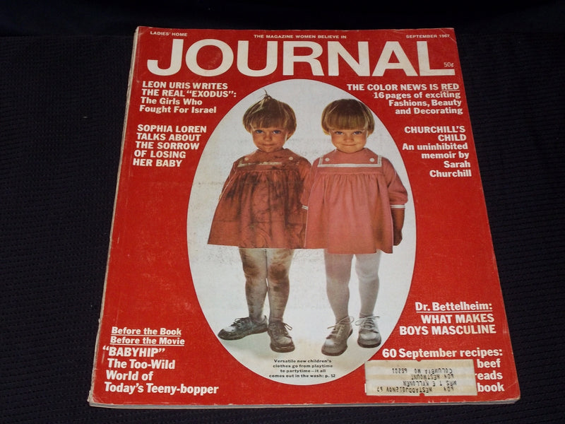 1967 SEPTEMBER LADIES HOME JOURNAL MAGAZINE NICE FRONT COVER - E 2485
