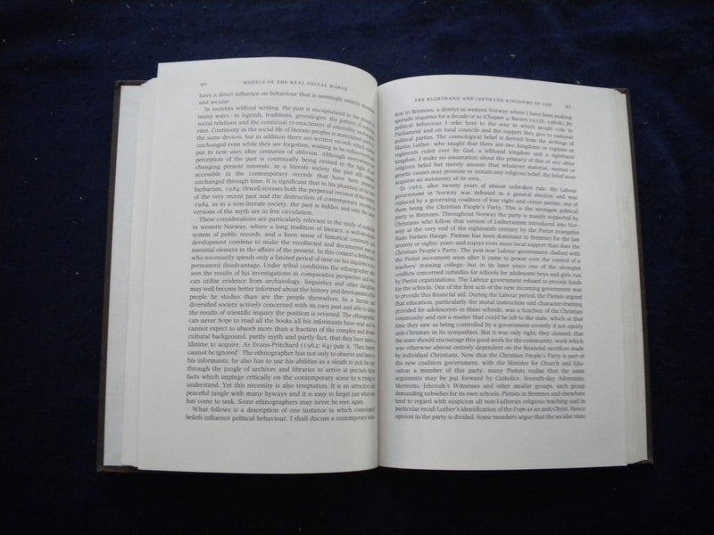 1990 MODELS AND INTERPRETATIONS HARDCOVER BOOK - ESSAYS OF J.A. BARNES - KD 8021