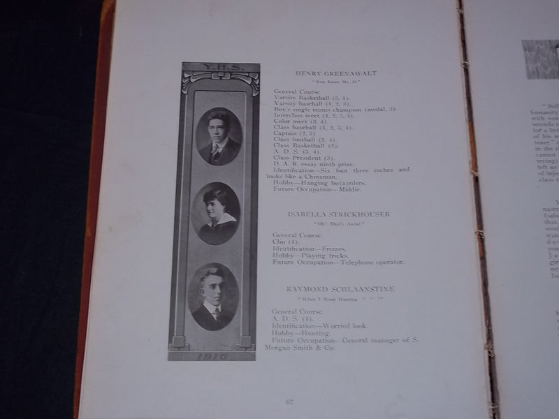 1916 THE REMINISCENCE YORK HIGH SCHOOL YEARBOOK - YORK, PENNSYLVANIA - YB 1942