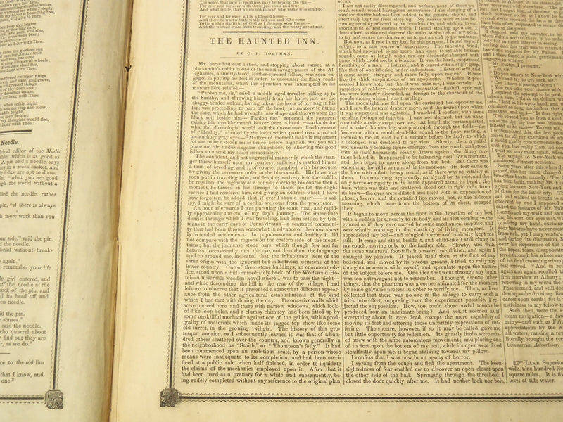 1850 OCTOBER 12 BOSTON MUSEUM NEWSPAPER - JENNY LIND - ANN SNELLING - NP 9050