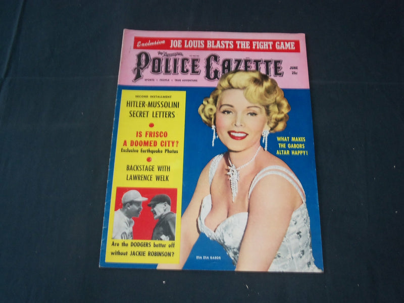 1957 JUNE THE NATIONAL POLICE GAZETTE MAGAZINE - ZSA ZSA GABOR - B 5676