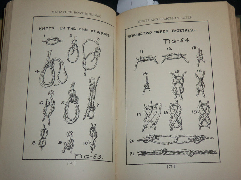 1928 MINIATURE BOAT BUILDING BOOK BY ALBERT C. LEITCH - NICE ILLUS. - KD 6635