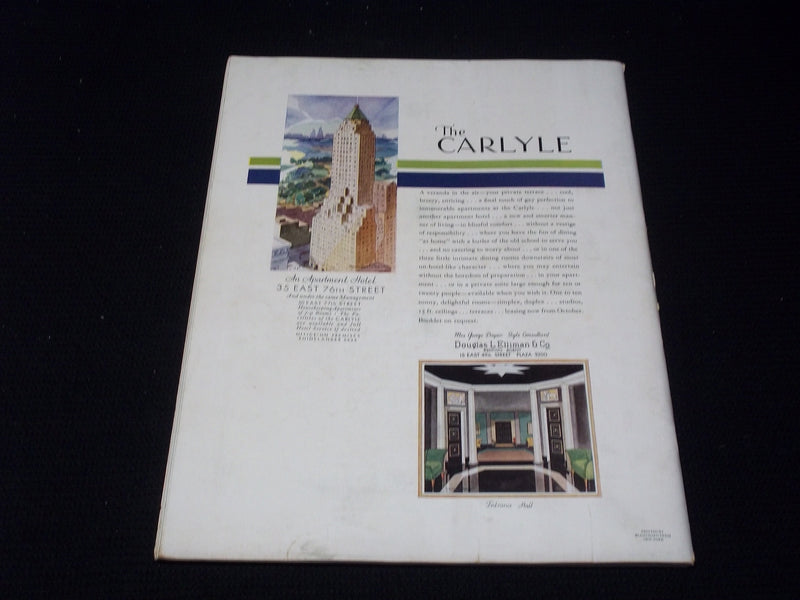 1930 AUGUST 15 TOWN & COUNTRY MAGAZINE - SIMKA SIMKHOVITCH FRONT COVER - E 2541