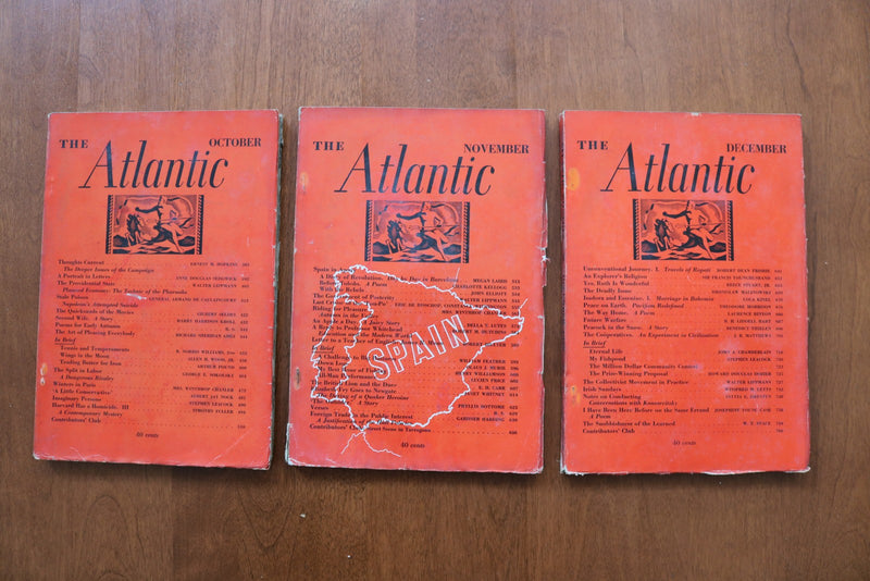 1932-1936 ATLANTIC MONTHLY MAGAZINE - LOT OF 33 - O 3917