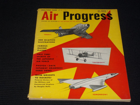 1953-1954 AIR PROGRESS MAGAZINE - TODAY & TOMORROW FRONT COVER - E 7096