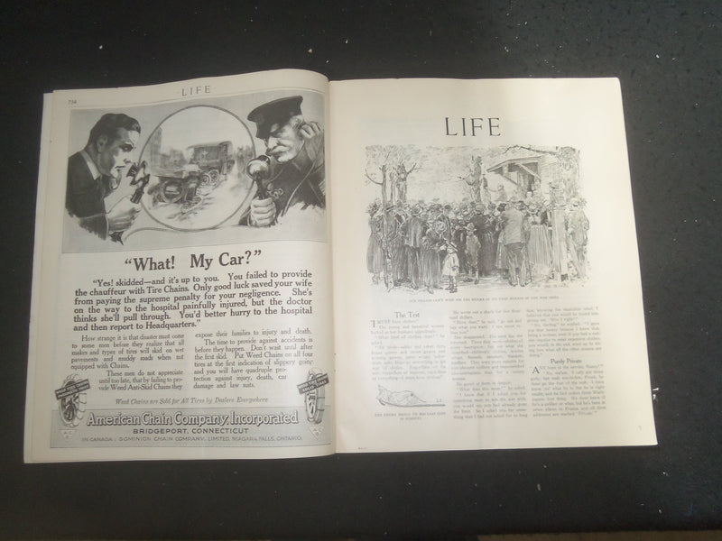 1918 NOVEMBER 21 LIFE MAGAZINE - 