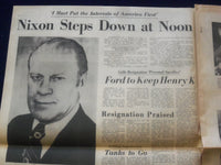 1974 AUGUST 9 THE DISPATCH NEWSPAPER- PRESIDENT RESIGNS- UNION CITY, NJ- NP 6437