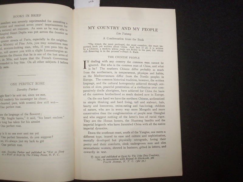 1937 MARCH BOOKS IN BRIEF MAGAZINE - ROBERT FROST - JAMES HILTON - J 9981