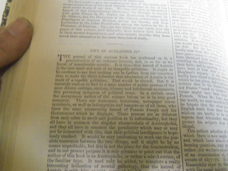 1883 SATURDAY REVIEW 2 BOUND VOLUMES - COMPLETE YR- PUBLISHED IN LONDON - R 1105