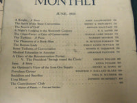 1910 THE ATLANTIC MONTHLY MAGAZINE LOT 10 ISSUES - STORIES & ARTICLES - WR 360A