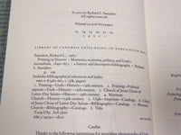 2000 PRINTING IN DESERET BY RICHARD L. SAUNDERS AUTOGRAPHED BOOK - KD 2971