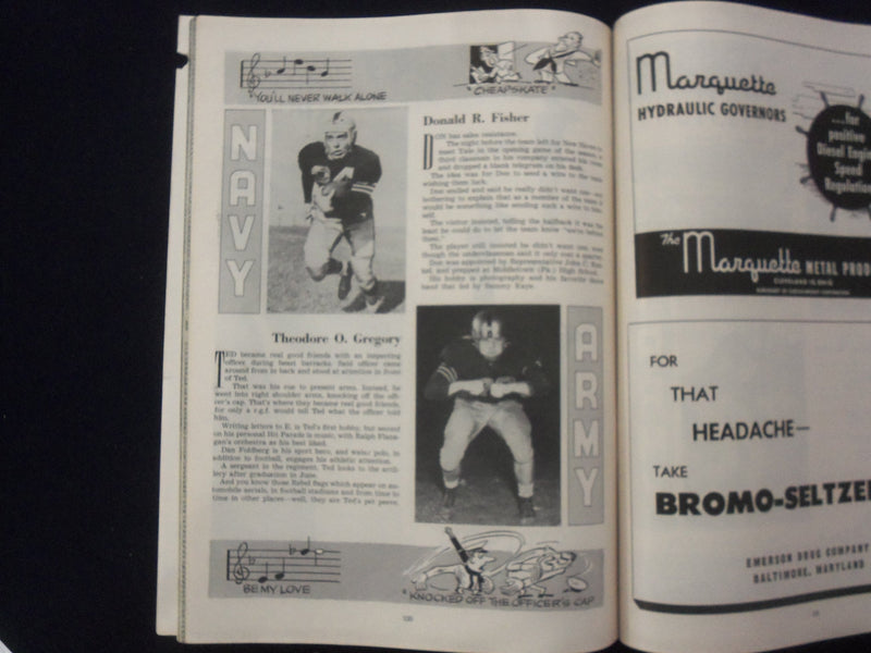 1951 DECEMBER 1 ARMY-NAVY FOOTBALL PROGRAM-MUNICIPAL STADIUM PHILADELPHIA- K 122
