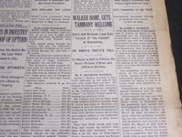 1932 OCTOBER 10 NEW YORK TIMES - WALKER HOME GETS TAMMANY WELCOME - NT 6988
