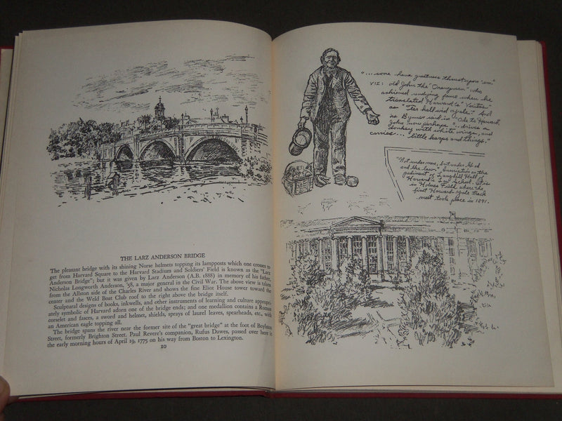 1940 HARVARD & CAMBRIDGE A SKETCH BOOK BY JACK FROST BOOK - KD 4325