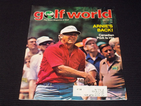 1980 AUGUST 22 GOLF WORLD MAGAZINE - ARNOLD PALMER FRONT COVER - E 7006