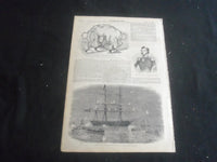 1853 AUGUST 27 ILLUSTRATED NEWS MAGAZINE -COLLISON PROVIDENCE/WORCESTER- B 5531M