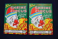 1968-1971 ANNUAL ZUHRAH CIRCUS PROGRAMS & COLORING BOOKS - LOT OF 8 - O 3643