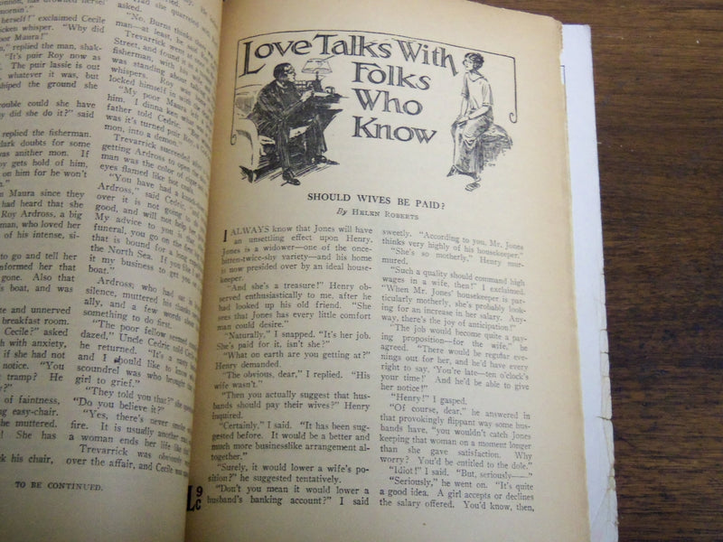1925 MARCH 7 LOVE STORY MAGAZINE ILLUSTRATED - AMID SCARLET ROSES - K 1133