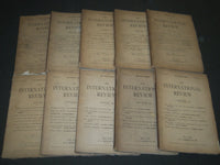 1881 THE INTERNATIONAL REVIEW MAGAZINE LOT OF 10 - GREAT ARTICLES - WR 866