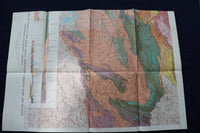 1968 GEOLOGY OF THE GREAT SMOKY MOUNTAINS SOFTCOVER BOOK - FOLD-OUT MAP - K 1384