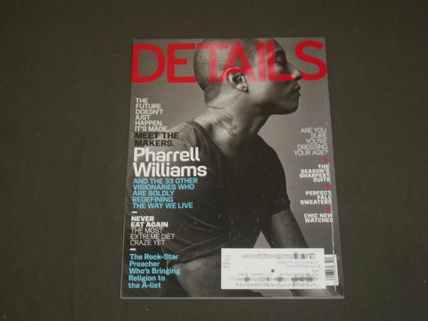 2013 OCTOBER DETAILS MAGAZINE - PHARRELL WILLIAMS COVER - B 1663