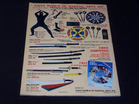 1987 OCTOBER BLACK BELT MAGAZINE - NUNCHUCKS FRONT COVER - E 7766