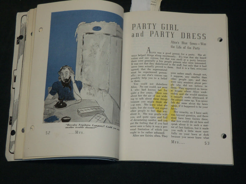 1938 MRS. THE LAST WORD IN A WOMAN'S MAGAZINE ISSUE NO. 1 - J 5954