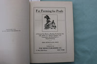 1912 FUR FARMING FOR PROFIT HARDCOVER BOOK - FUR NEWS PUBLISHING CO. - KD 9705