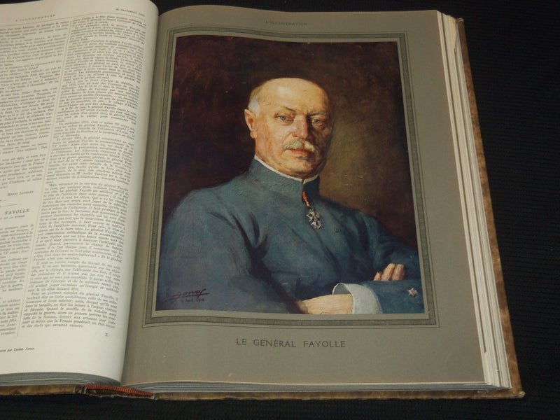 1916 L'ILLUSTRATION FRENCH MAGAZINE BOUND VOLUME SET OF 2 - FULL YR - LA GUERRE