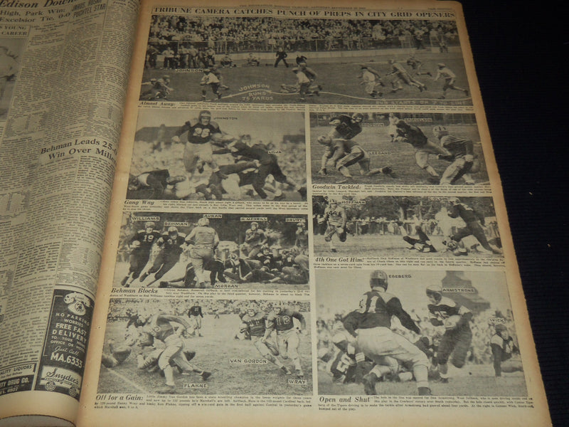 1939 SEPTEMBER 23 MINNEAPOLIS MORNING TRIBUNE - ARMIES SHIFT WEST FRONT- NT 9539