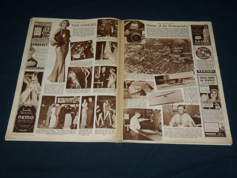 1938 OCT 2 PITTSBURGH PRESS SUNDAY ROTO SECTION - OLIVIA DEHAVILLAND - NP 4494