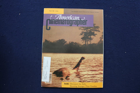 1985 MARCH AMERICAN CINEMATOGRAPHER MAGAZINE - DINOSAURES FOR BABY - E 17724