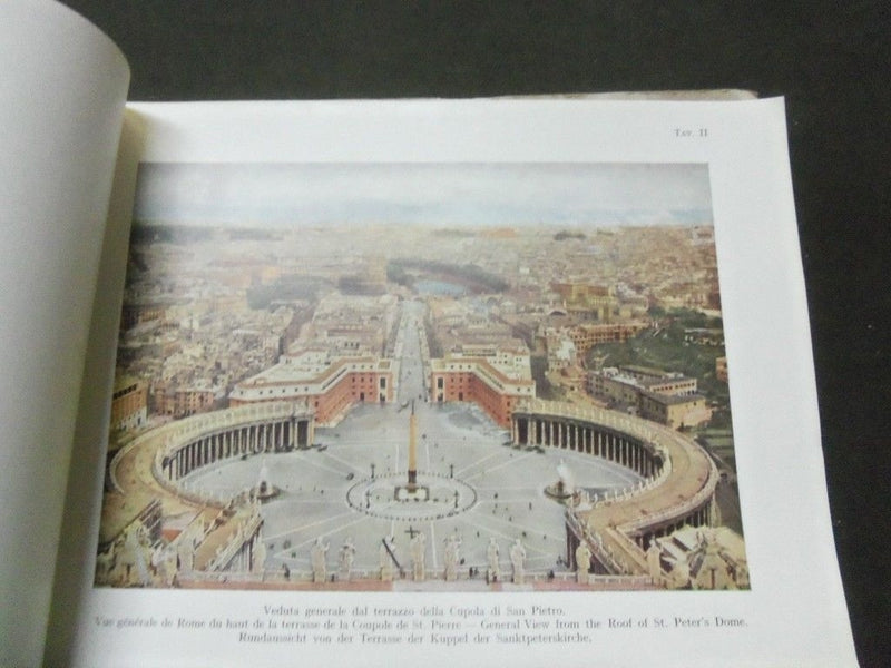 1900S ROMA VIEW BOOK - 100 TAVOLE IN TRICROMIA - IN 4 LANGUAGES - J 5206