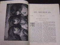 1888 ST. NICHOLAS MONTHLY MAGAZINE LOT OF 10 ISSUES - NICE ILLUS. - WR 282D