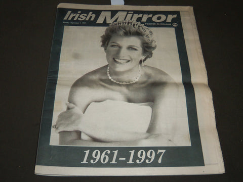 1997 SEPTEMBER 1 IRISH MIRROR DIANA NEWSPAPER 1961-1997 - NICE PHOTOS - NP 2640