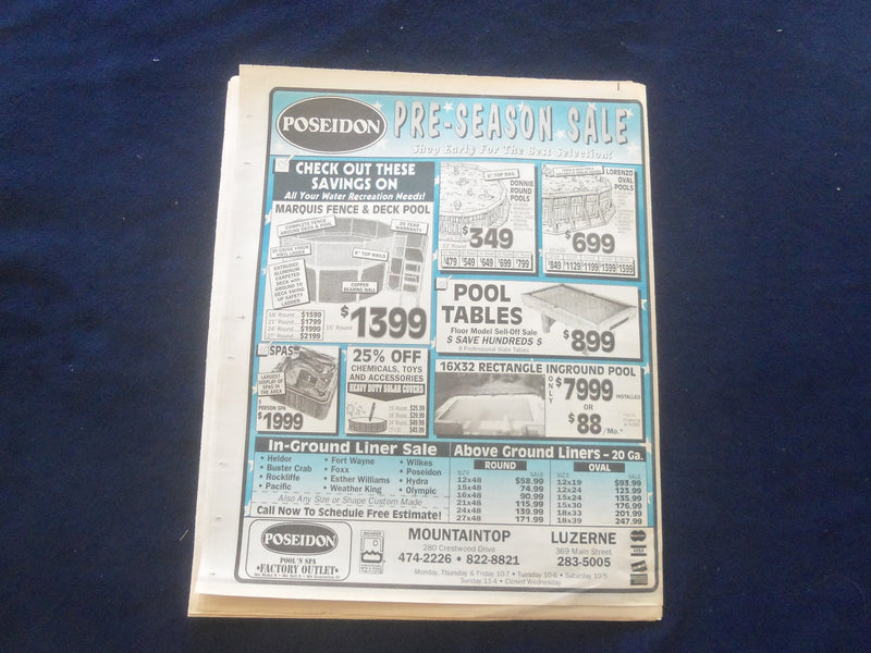 1997 MAY 29 THE BACK MOUNTAIN LEADER NEWSPAPER-SHAVERTOWN, PA- BRAD D. -NP 6173