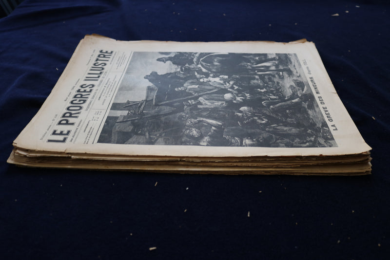 1892-1904 LE PROGRES ILLUSTRE MAGAZINE - FRENCH - LOT OF 23 - O 3659