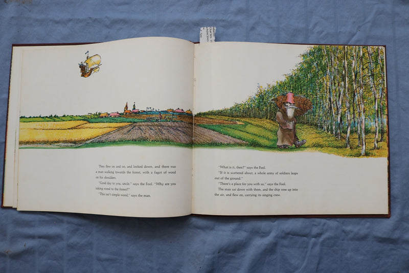 1968 THE FOOL OF THE WORLD HARDCOVER BOOK - URI SHULEVITZ INSCRIBED - KD 9585