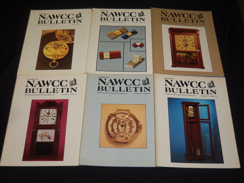 1986-1994 NAWCC BULLETIN WATCH & CLOCK COLLECTORS MAGAZINES LOT OF 24 - O 2364A