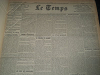 1926 JULY-SEPTEMBER LE TEMPS FRENCH NEWSPAPER BOUND VOLUME - VB 16