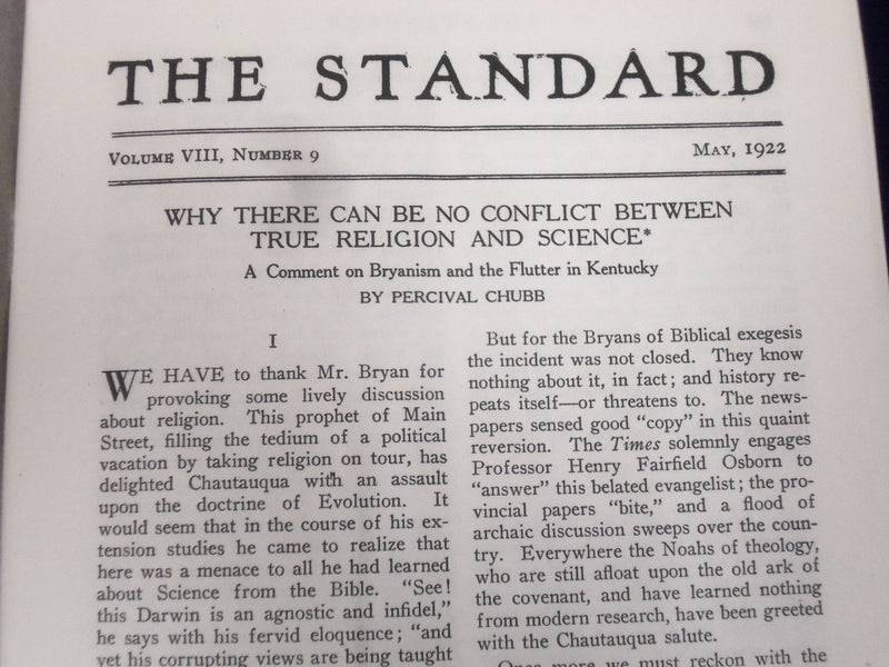 1919-1923 THE STANDARD ETHICAL THINKING MAGAZINE LOT OF 6 ISSUES - O 2695