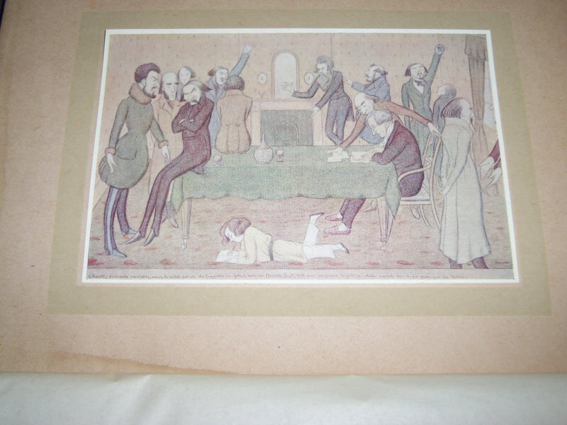1922 ROSSETTI AND HIS CIRCLE BY MAX BEERBOHM BOOK - FIRST EDITION - KD 4898