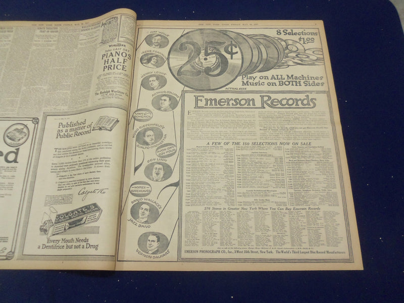 1917 MAY 18 NEW YORK TIMES - SENATE PASSES DRAFT BILL 65 TO 8 - NT 9155