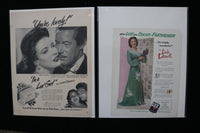 1940'S-1950'S LINDA DARNELL MAGAZINE ADVERTISEMENTS - LOT OF 33 - O 3795
