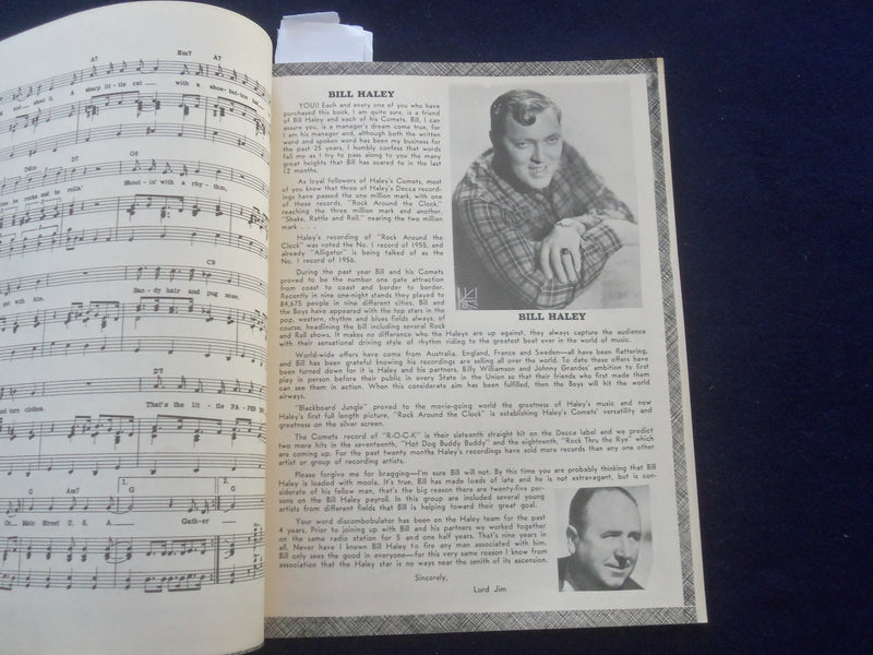 1956 BILL HALEY AND HIS COMETS SONGBOOK - J 8379