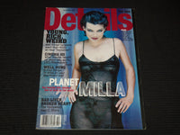 1999 OCTOBER DETAILS MAGAZINE - MILLA JOVOVICH COVER - E 12571