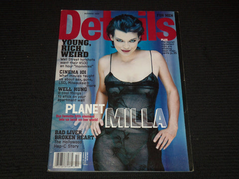 1999 OCTOBER DETAILS MAGAZINE - MILLA JOVOVICH COVER - E 12571