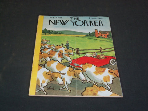 1961 AUGUST 26 THE NEW YORKER MAGAZINE - ILLUSTRATED COVER - NY 784