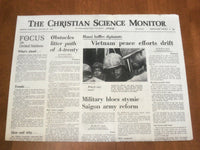 1968 JAN 24 THE CHRISTIAN SCIENCE MONITOR - VIETNAM PEACE EFFORTS DRIFT- NP 4633